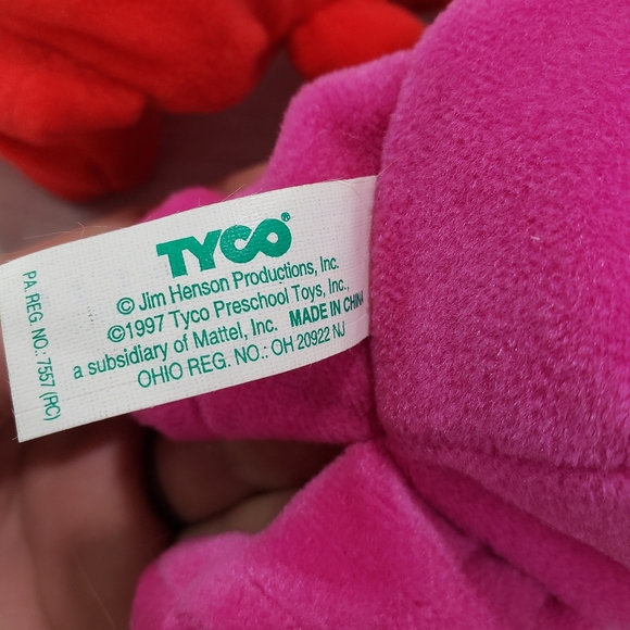 🌞SOLD🌞 Sesame Street Elmo & Telly Monster Plush Stuffed Toys Tyco 8 Inch 1997 - Picture 10 of 12